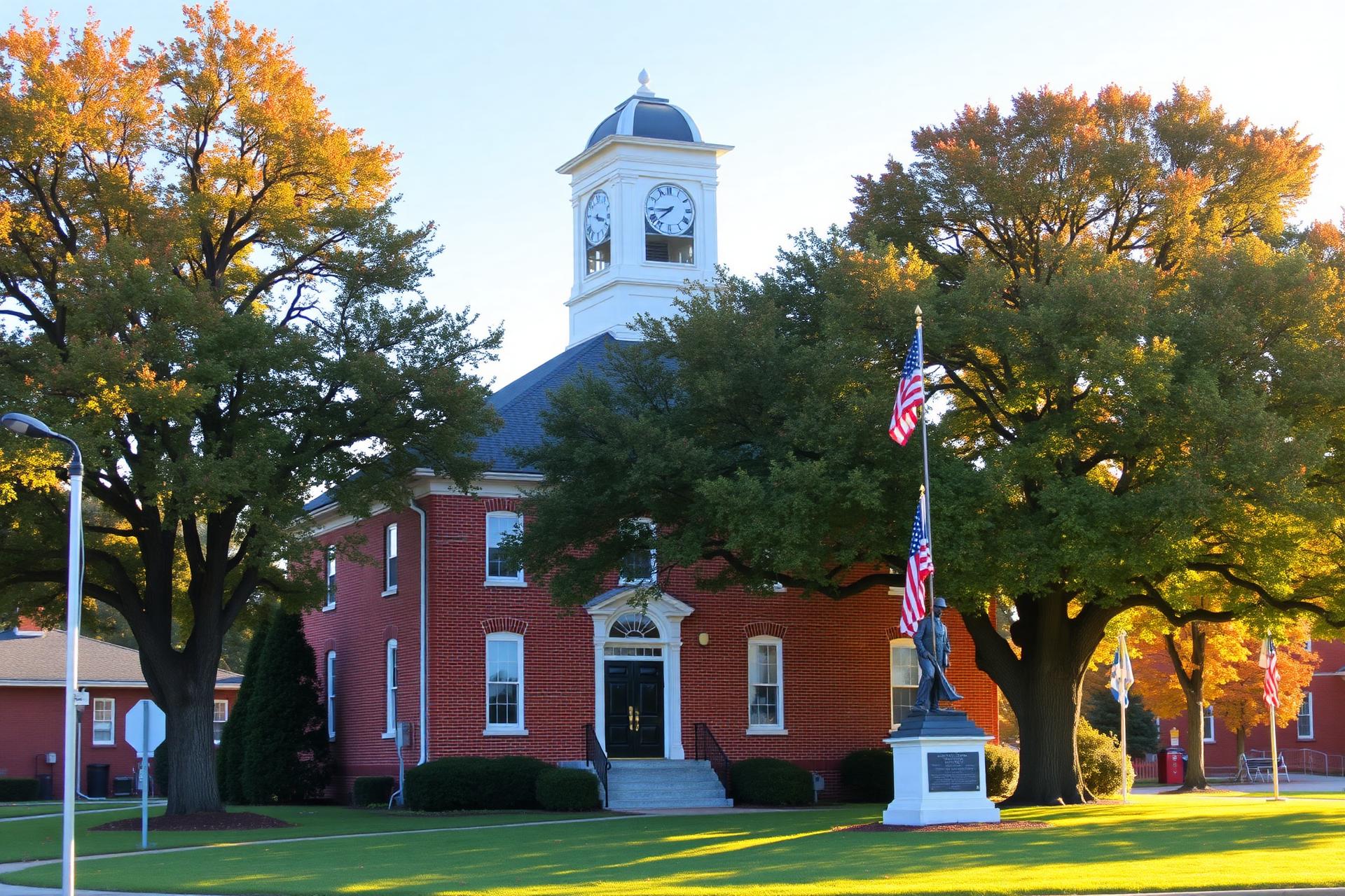 County courthouse square, Small-town West Virginia